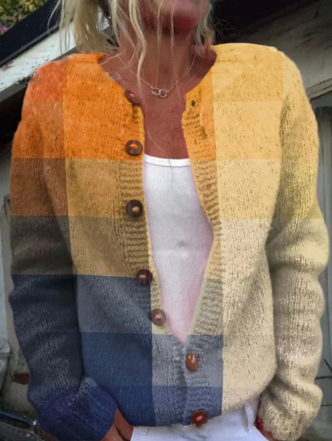 Irma | Femme Gilet en Tricot avec Imprimé Floral