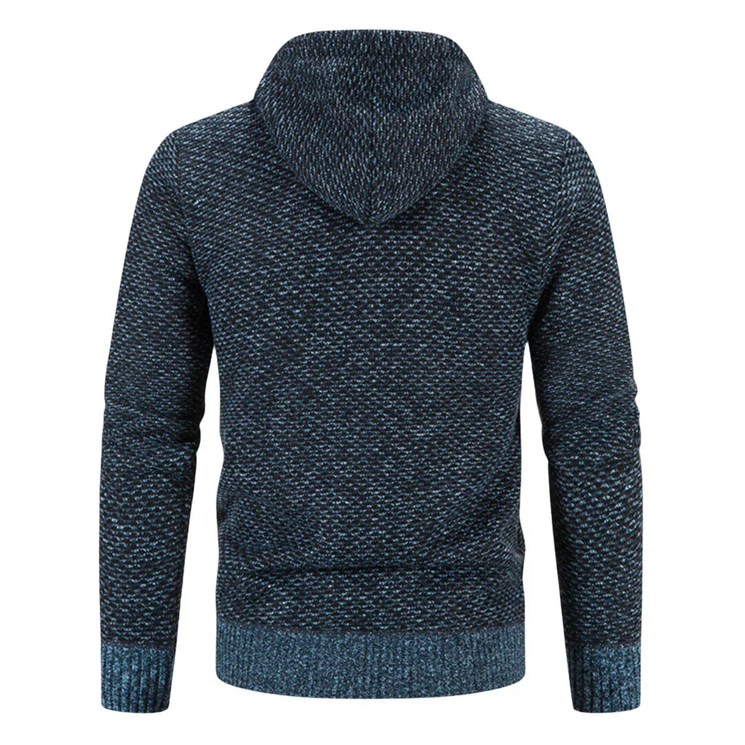 Daan | Homme Sweat à Capuche et Zippé avec Doublure en Laine