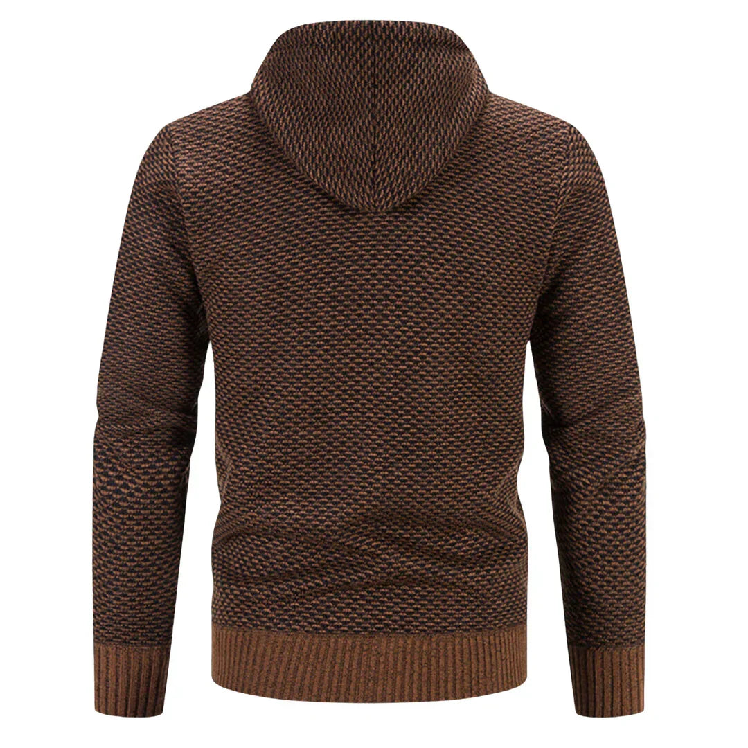 Daan | Homme Sweat à Capuche et Zippé avec Doublure en Laine