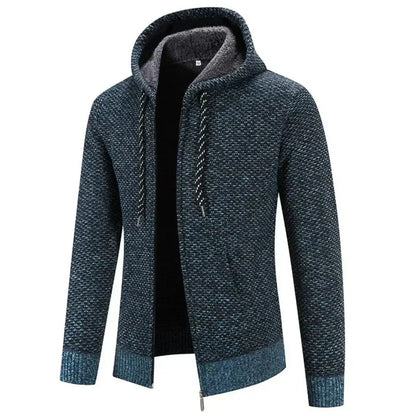 Daan | Homme Sweat à Capuche et Zippé avec Doublure en Laine