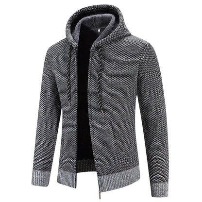 Daan | Homme Sweat à Capuche et Zippé avec Doublure en Laine