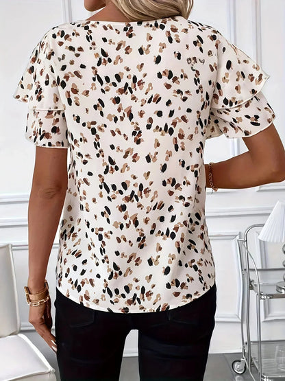 Regina | Femme Blouse avec Volants Flatteurs
