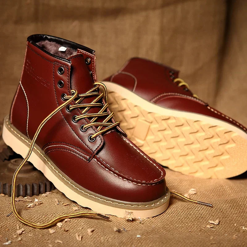 Dustin | Homme Bottes d'Hiver avec Semelle Matelassée
