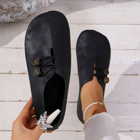 Demi | Femme Chaussures en Daim avec Fermeture Élastique et Semelle Rembourrée