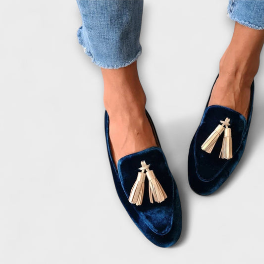 Quinnlyn | Femme Mocassins Slip-On avec Franges
