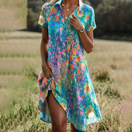Julian | Robe d'été boho fluide pour femme